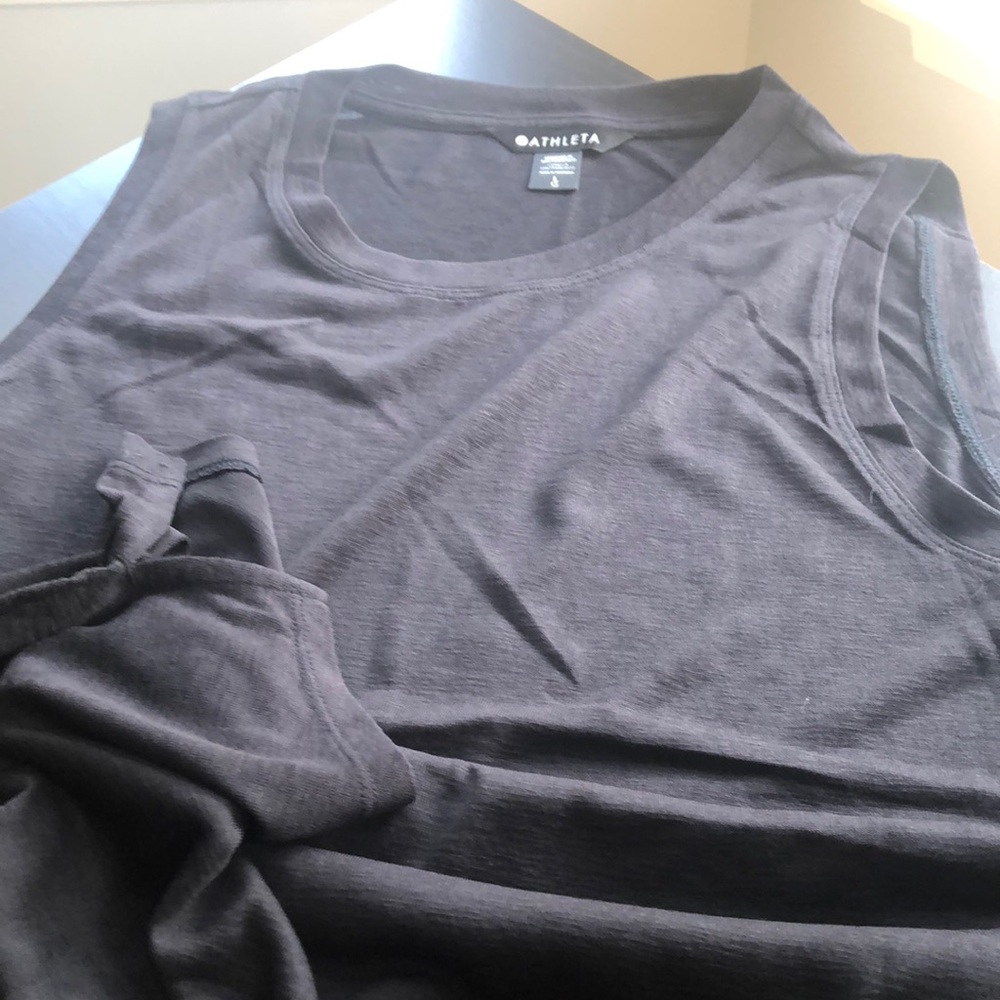 Athleta Black Tank Top Essential Shirt
